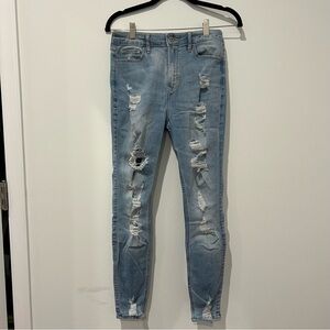 Hollister Distressed Light Blue Women's Jeans